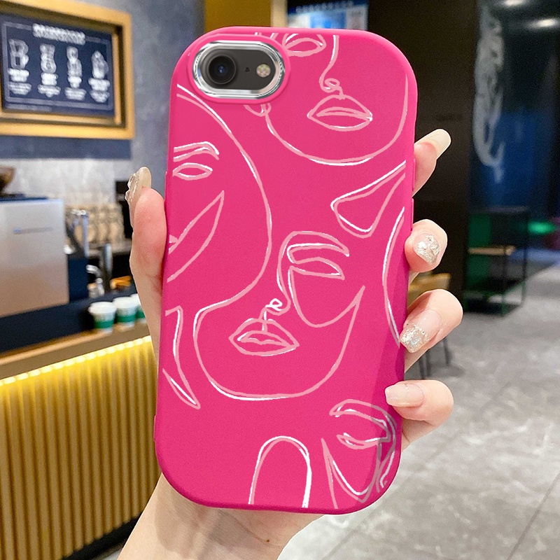 Ốp Lưng iPhone 6 Plus 6s Plus 7 Plus 8 Plus X Xs Max Xr 11 Pro Max Case Sáng tạo Vẽ UA0132