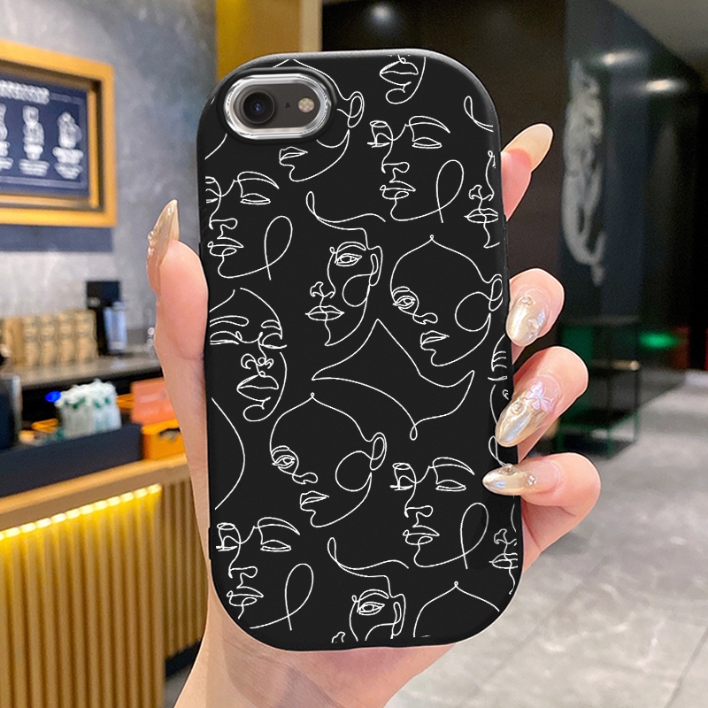 Ốp Lưng iPhone 6 Plus 6s Plus 7 Plus 8 Plus X Xs Max Xr 11 Pro Max Case Sáng tạo Vẽ UA0132