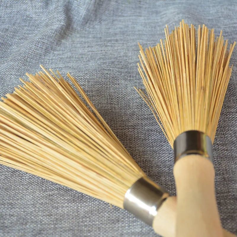 Dụng Cụ Rửa Chảo Bằng Tre 25Cm Chuyên Dùng Cọ Chà Rửa Nồi, Chảo Siêu Nhanh