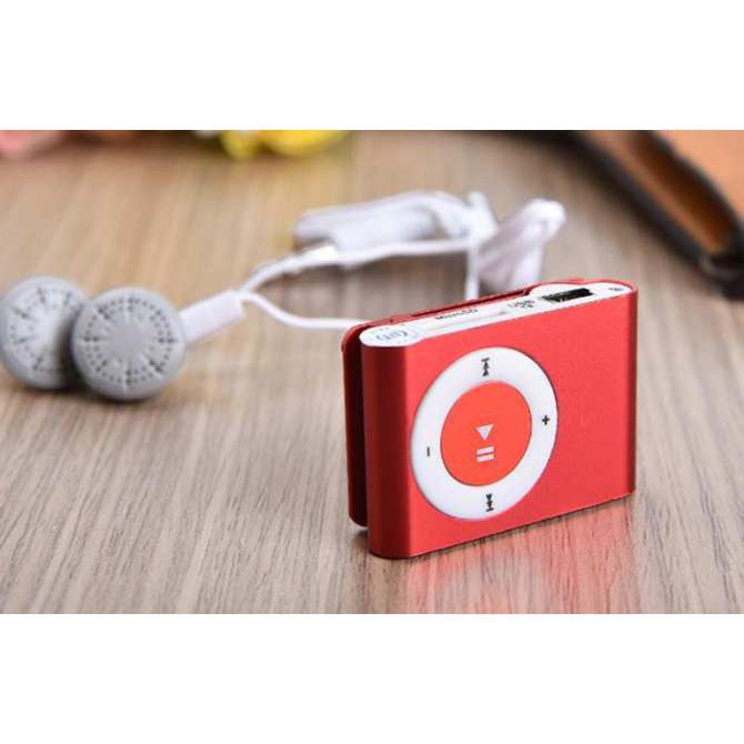 Máy Nghe Nhạc Mp3 Vỏ Nhôm Cao Cấp Kèm Tai Nghe Và Cáp Sạc