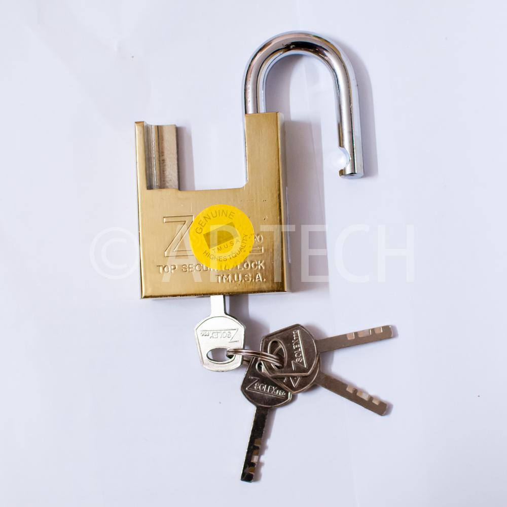 Ổ Khóa Zsolex Chống Cắt Đúc Nguyên Khối Usa Loại 50X75Mm Kèm 4 Chìa Khóa