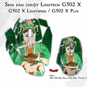 Skin dán chuột Logitech G502X mẫu Mẫu Đệ Nhị Nhạc Phủ Mẫu Thượng Ngàn lsm030 | Miếng dán Film 3M chống trơn trượt