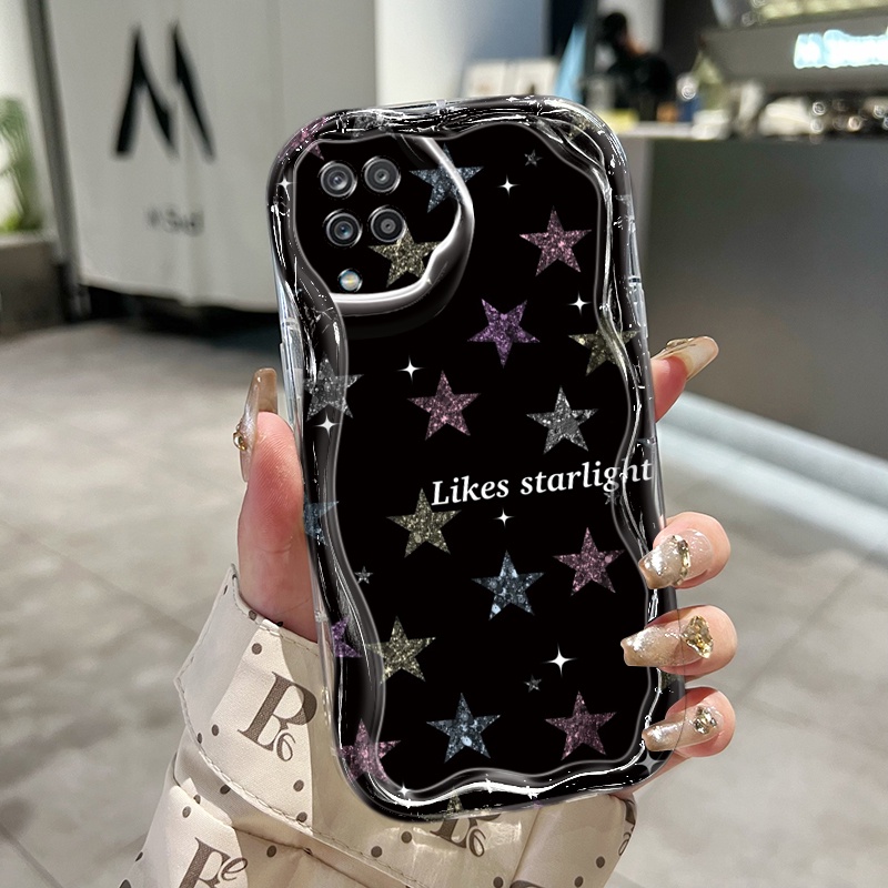 Ốp Lưng Samsung A12 4G A12 5G M12 F12 A13 A14 4G A14 5G Case Trong suốt Ngôi sao Nhỏ Dễ thương Z5195