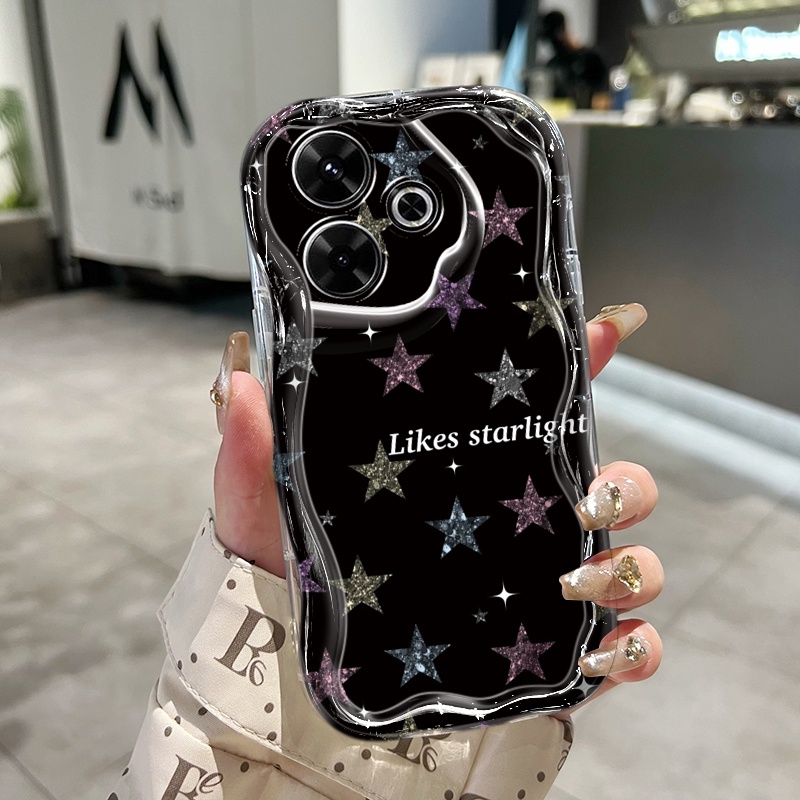Ốp Lưng Xiaomi Redmi 13 5G 13C POCO M6 4G M6 Plus 5G C65 Case Trong suốt Ngôi sao Nhỏ Dễ thương Z5195