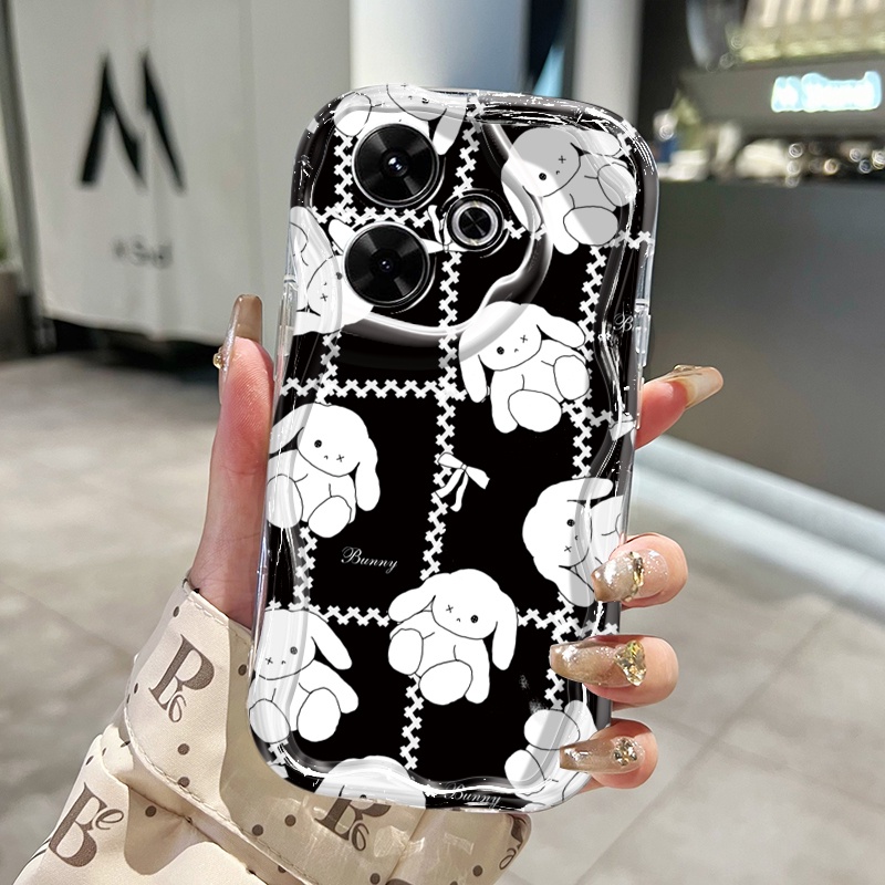 Ốp Lưng Xiaomi Redmi 13 5G 13C POCO M6 4G M6 Plus 5G C65 Case Trong suốt Ngôi sao Nhỏ Dễ thương Z5195