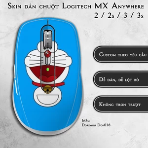 Skin dán chuột Logitech MX Anywhere 2 / 2s / 3 / 3s mẫu Doremon Dor016 | Miếng dán Film 3M chống trơn trượt