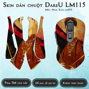 Skin dán chuột DareU LM115 mẫu Nàng Xuân lsm033 | Miếng dán chống trơn trượt