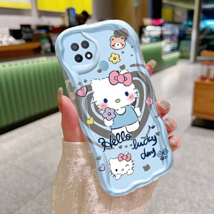 Ốp Lưng OPPO A15 A15s A35 4G Case Trong suốt Hoạt hình Mèo Nhỏ Dễ thương