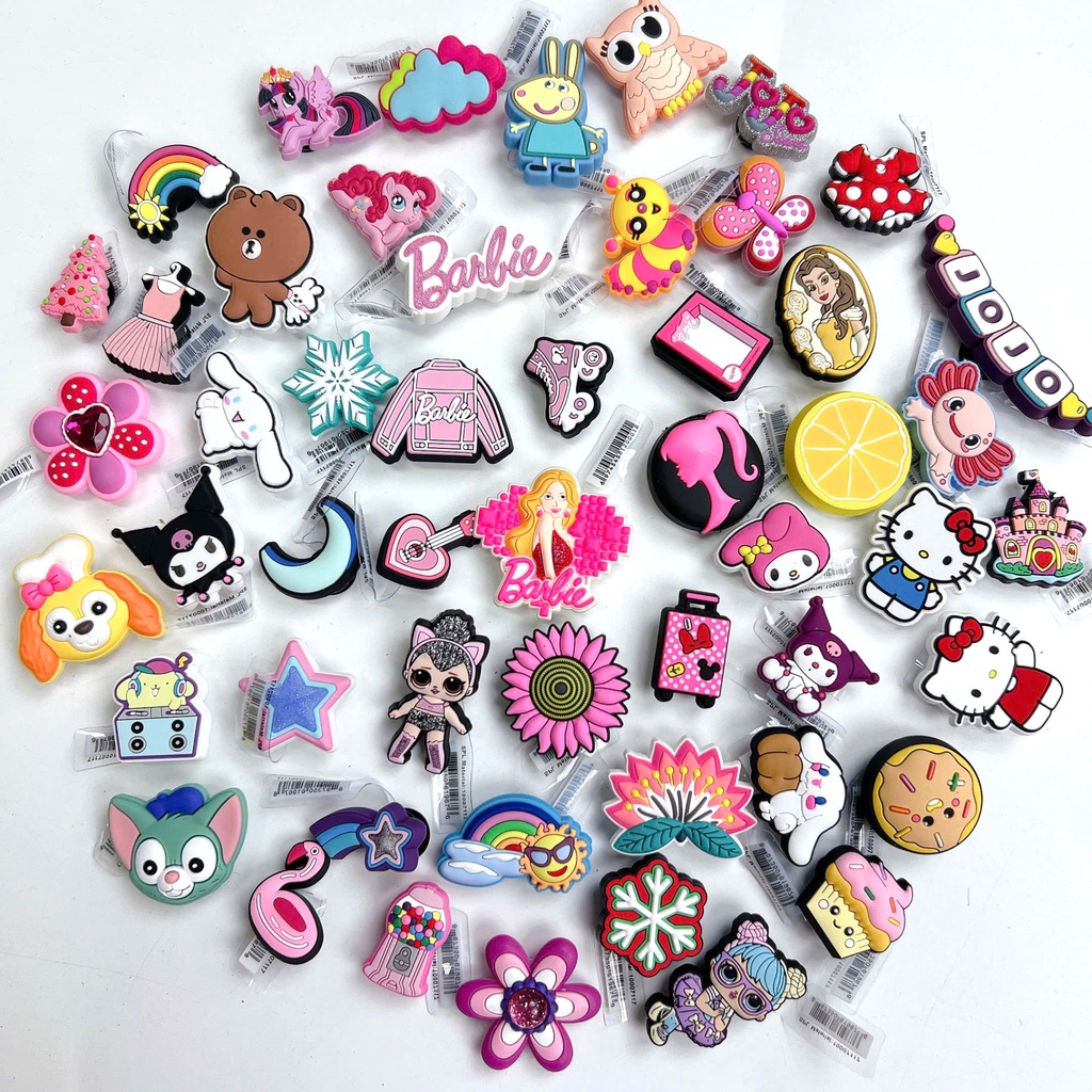 CHARM SET 6 CÁI CHÍNH HÃNG, Charm gắn dép Cross, Jibbitz gắn dép Cross ...