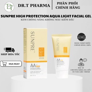 [HÀNG CÔNG TY] Kem Chống Nắng Kiềm Dầu Mona Frema Sunpre High Protection Aqua Light Facial Gel