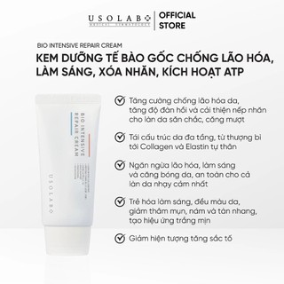 (TEM CÔNG TY) Kem dưỡng ẩm tế bào gốc USOLAB Bio Intensive Repair Cream - Phục hồi và tái tạo da, giảm kích ứng (50ml)