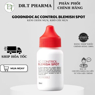 (TEM CÔNG TY) Kem Chấm Mụn Giảm Mụn Viêm GoodnDoc AC Control Blemish Spot 30ml