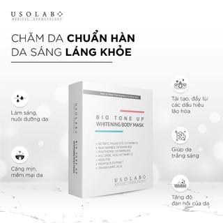 [HÀNG CÔNG TY] Kem ủ trắng body Usolab Bio Tone Up Whitening Body Mask (5 gói-100g)