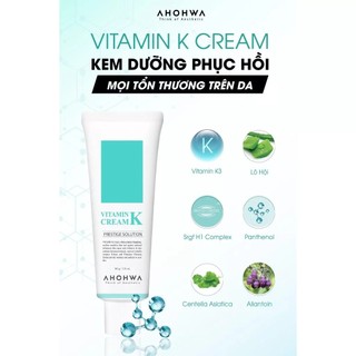 [HÀNG CÔNG TY] Kem Dưỡng Phục Hồi, Tái Tạo Da Ahohwa Vitamin K Cream (12g-50g)