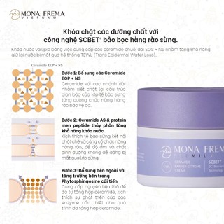 [HÀNG CÔNG TY] Kem dưỡng ẩm chuyên sâu Mona Frema CMS Ceramide Barrier Extreme Cream (30g-50g)