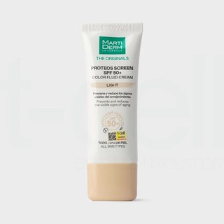 (T-Cell TEM MỚI CÔNG TY) Kem Chống Nắng Phổ Rộng Nâng Tông Chính Hãng -MartiDerm SPF50+ Color Fluid Cream (Light) (40ml)