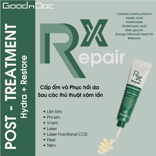 [HÀNG CÔNG TY] Kem Dưỡng Ẩm Phục Hồi Da Sau Laser, Peel Da GoodnDoc RX Repair Post Treatment Cream (20ml)