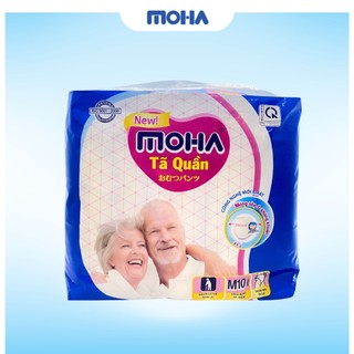 Tã bỉm Dạng Quần Dành Cho Người Già MOHA cao cấp 10 miếng size M/L Hàng Chính Hãng