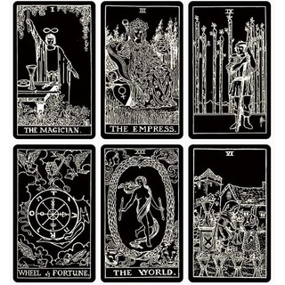 Bộ Bài Silver Thread Rider Waite Tarot (Chất Liệu PVC) (Mystic House Tarot Shop) - Bài Gốc Authentic Chính Hãng 100%