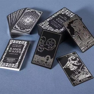 Bộ Bài Silver Thread Rider Waite Tarot (Chất Liệu PVC) (Mystic House Tarot Shop) - Bài Gốc Authentic Chính Hãng 100%