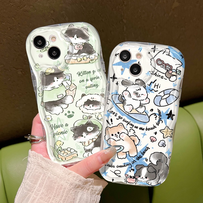Ốp Lưng Xiaomi Redmi 13 5G 13C POCO M6 4G M6 Plus 5G C65 Case Trong suốt Dễ thương hoạt hình động vật