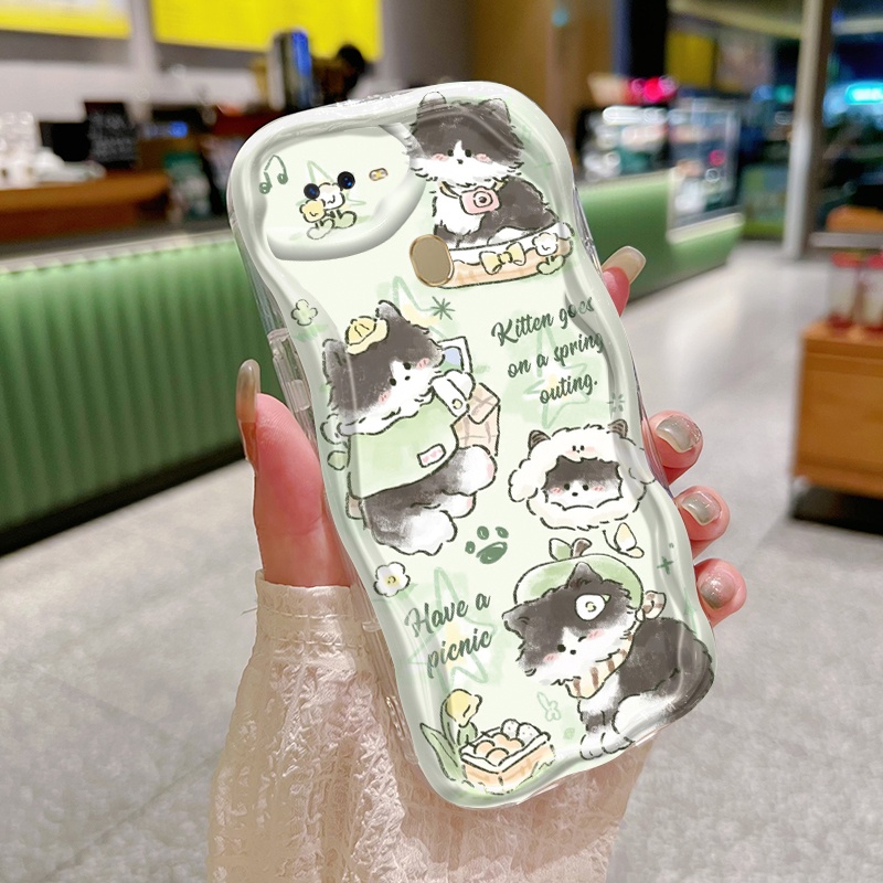 Ốp Lưng OPPO A7 A5s A5 A3s A12e A12 A12s A11k Realme C1 Case Trong suốt Dễ thương hoạt hình động vật