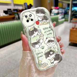 Ốp Lưng Realme C12 C25 C25s C15 C11 2020 C11 2021 C20 C20A C21Y C25Y Case Trong suốt Dễ thương hoạt hình động vật