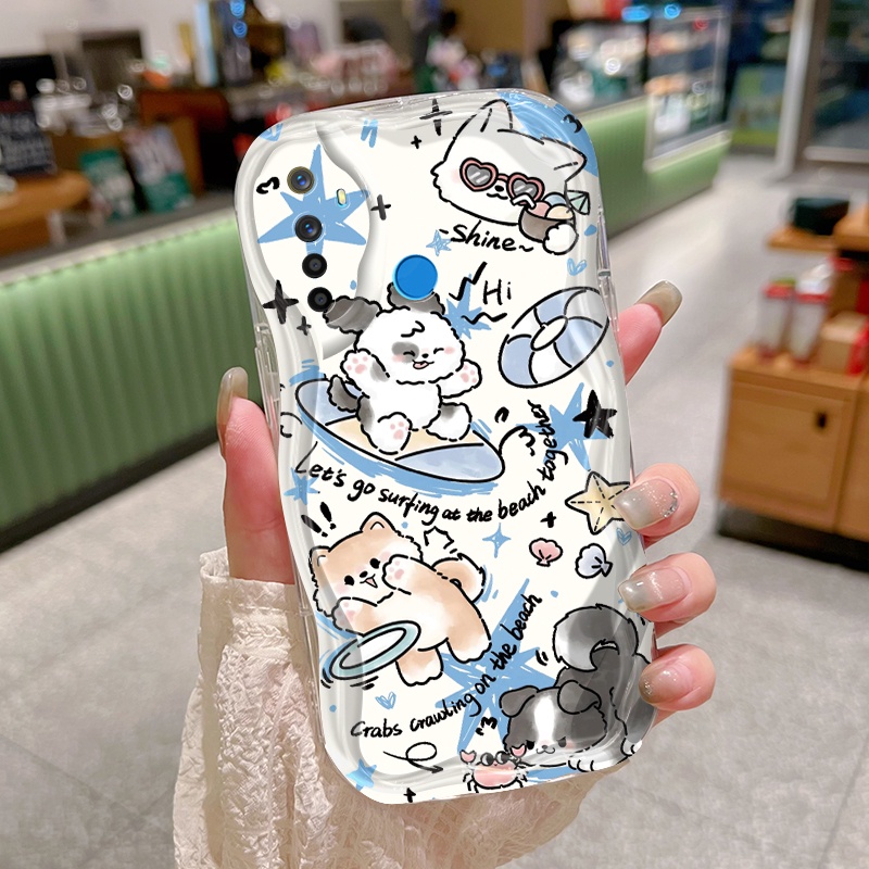 Ốp Lưng Realme 5 5i 5s 6i C3 C3i Narzo 10 10A 20A Case Trong suốt Dễ thương hoạt hình động vật