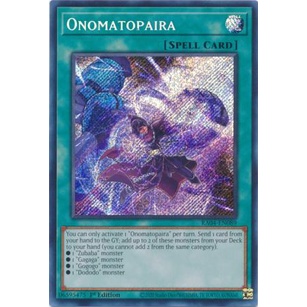 Yu-Gi-Oh! Karte 'Onomatopaira' (LVAL-EN067) - Rare, Aus 'Legacy Of The Valiant', Unlimited Edition