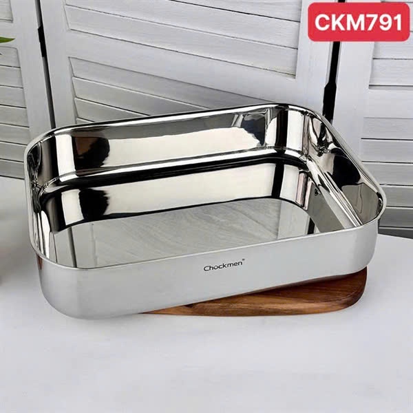 Chảo Kiêm Khay Nướng 35cm Chockmen Dùng Đun Nấu Được  CKM791