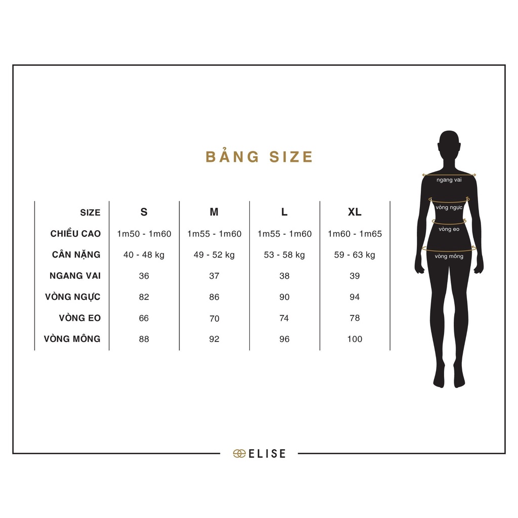 Ảnh Áo thun đen in logo elise hình hoa thiết kế Elise ES2501196TSKCBK 2