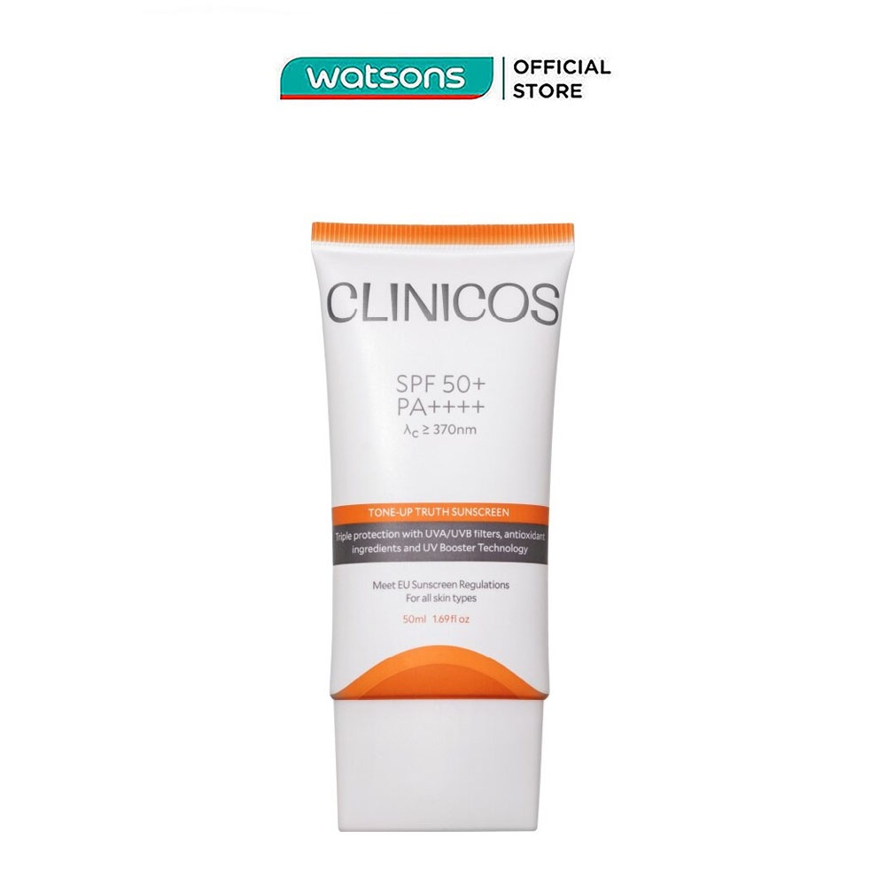 Kem Chống Nắng Clinicos Tone Up Truth Sunscreen Nâng Tông Tự Nhiên SPF50+ PA++++ 50ml