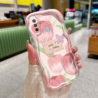 Ốp Lưng OPPO A53 2020 A33 2020 A53s A54 A32 A11s Case Trong suốt Hoạt hình Hoa tulip đẹp Z5129