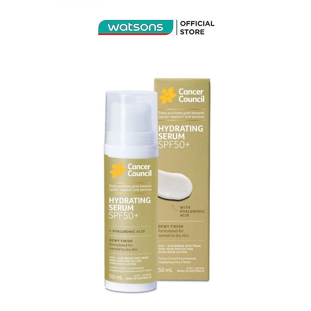 Serum Chống Nắng Cancer Council Hydrating Serum SPF50+ 50ml