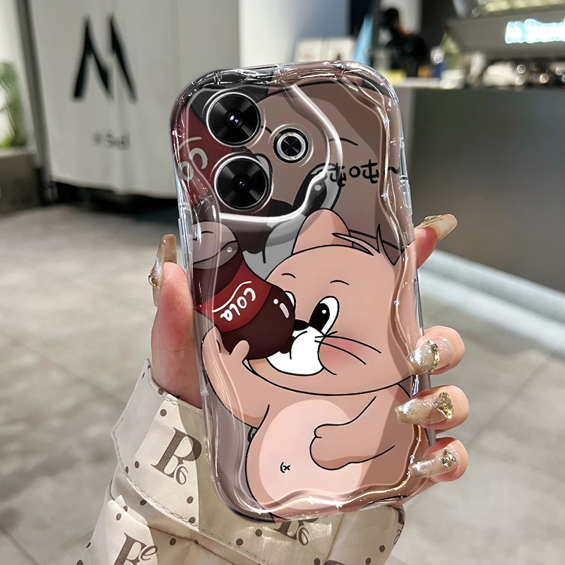 Ốp Lưng Xiaomi Redmi 13 5G 13C POCO M6 4G M6 Plus 5G C65 Case Trong suốt Động vật hoạt hình Z5118