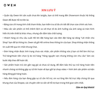 Owen - Quần lót QLR242517 màu Đen chất liệu Cotton Spandex