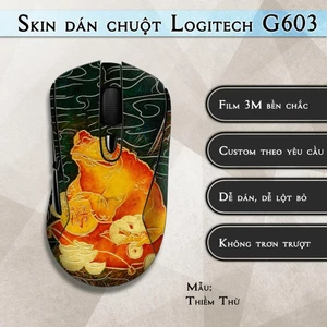 Skin dán chuột Logitech G603 mẫu Thiềm Thừ | Miếng dán Film 3M chống trượt