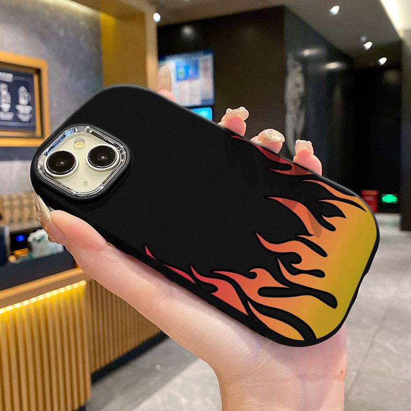 Ốp Lưng OPPO A7 A5s A12 A12s A11k Case Đơn giản Lửa UA0322