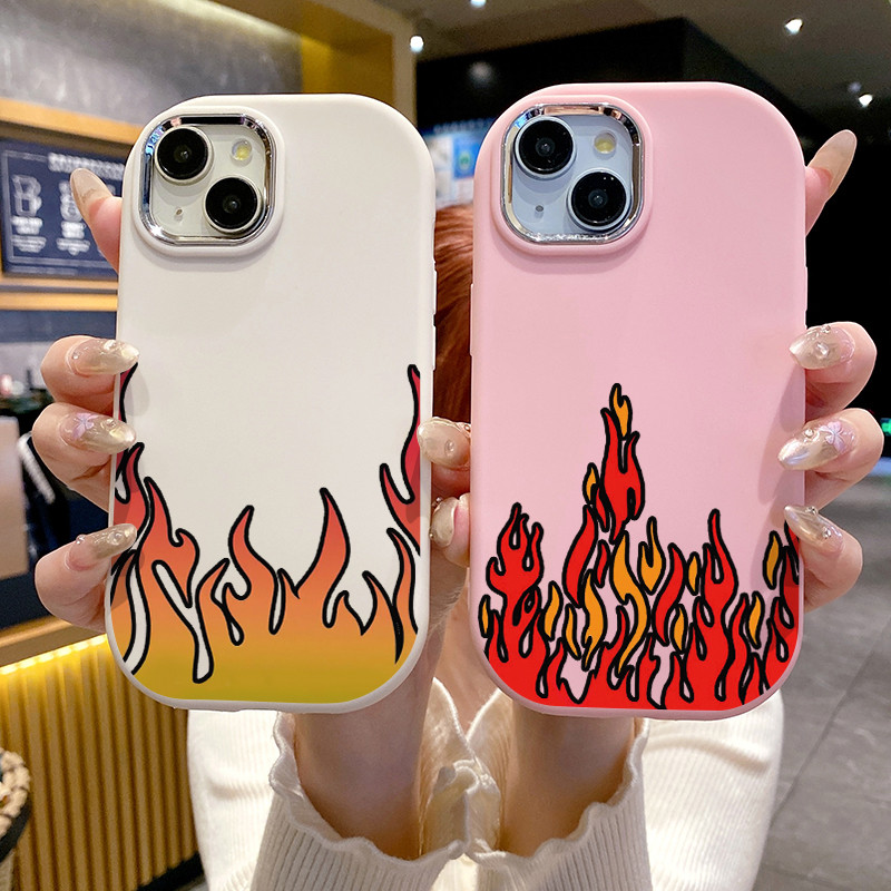 Ốp Lưng OPPO A7 A5s A12 A12s A11k Case Đơn giản Lửa UA0322