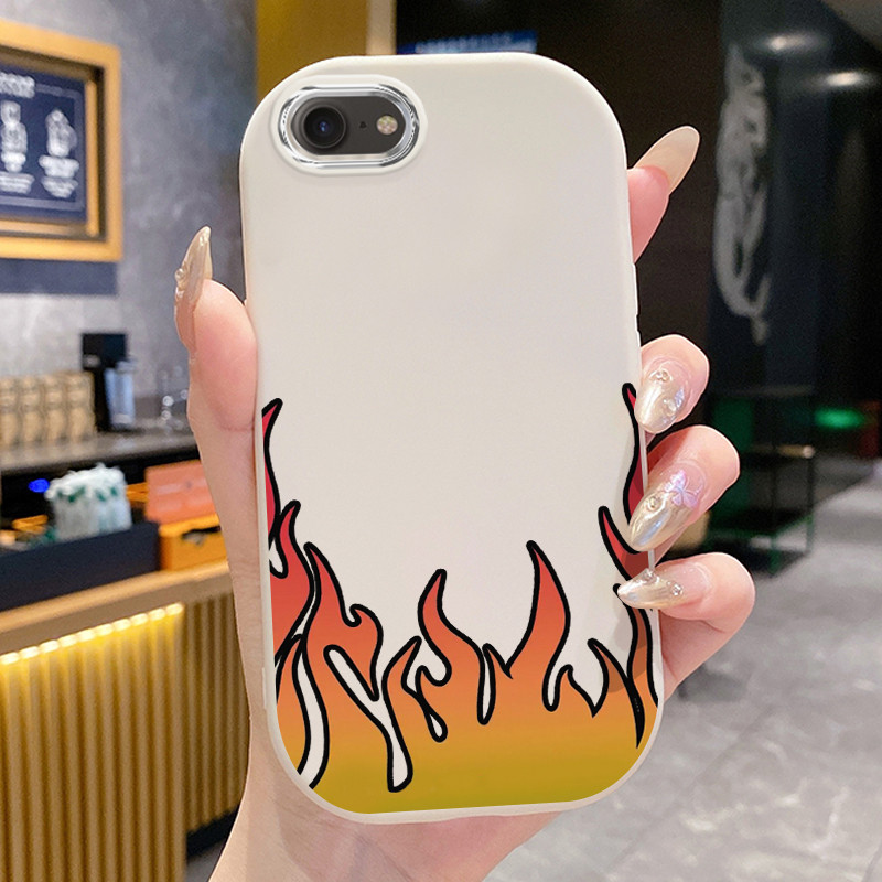 Ốp Lưng iPhone 6 Plus 6s Plus 7 Plus 8 Plus X Xs Max Xr 11 Pro Max Case Đơn giản Lửa UA0322