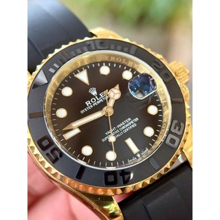 Đồng Hồ Nam Rolex Yacht Master - size 40mm máy cơ Automatic - vỏ thép 904L , khoá hộp, núm zen, niềng xoay