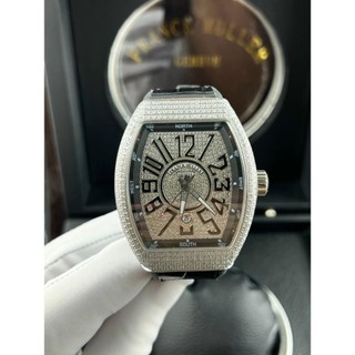 Đồng Hồ nam Franck Muller Vanguard v45 44mm máy Automatic Japan - full đá CZ