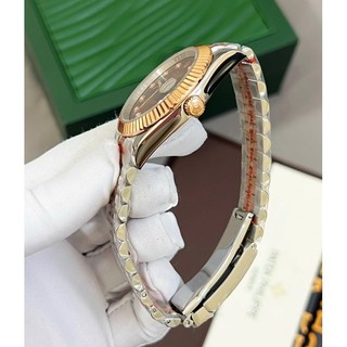 [Tặng Hộp Đẹp] Đồng Hồ Nam Nữ - ROLEX màu Chocola huyền thoại Đủ Size 32mm 36mm 41mm - Máy Cơ Mạ Tốt phủ PVD