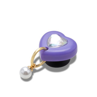Phụ kiện Jibbitz™ Charm Purple Heart With Pearl