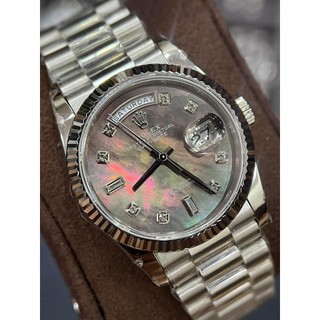 [Tặng Hộp] Đồng hồ nam ROLEX Oyster PerpetuaI Date Day Violet Wh 36mm- EW- Thép 904L- AUTOMATIC- CHỐNG NƯỚC- BẢO HÀNH3n