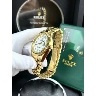 [TẶNG HỘP] T Đồng hồ NAM ROLEX daydate gold w T- automatic- Dây thép- 41mm- chống nước- BẢO HÀNH 24 tháng