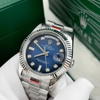 Rolex day date mặt xanh navi - nhẹ nhàng thanh lịch cho ae,Bản tinh chỉnh mỏng đẹp, Đủ size 38-41