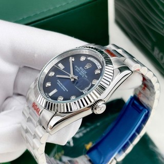 Rolex day date mặt xanh navi - nhẹ nhàng thanh lịch cho ae,Bản tinh chỉnh mỏng đẹp, Đủ size 38-41