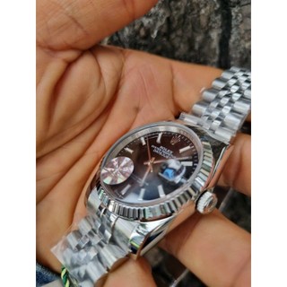 [TẶNG HỘP] Đồng hồ nam ROLEX Oyster Perpetual Date Just Black 36mm - Thép 316L- AUTOMATIC- CHỐNG NƯỚC- BẢO HÀNH 24th