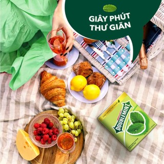 Combo 4 Túi Viên Ngậm Không Đường Doublemint Hương Bạc Hà Túi 30 Gói 2 Viên